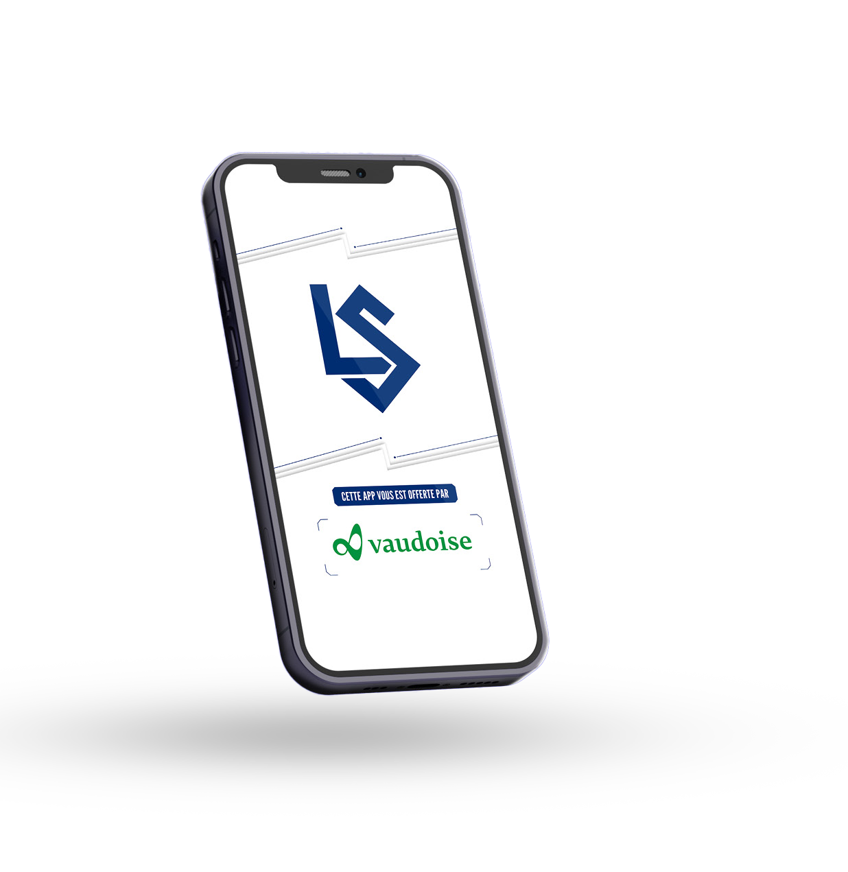 Smartphone avec l'application LS App